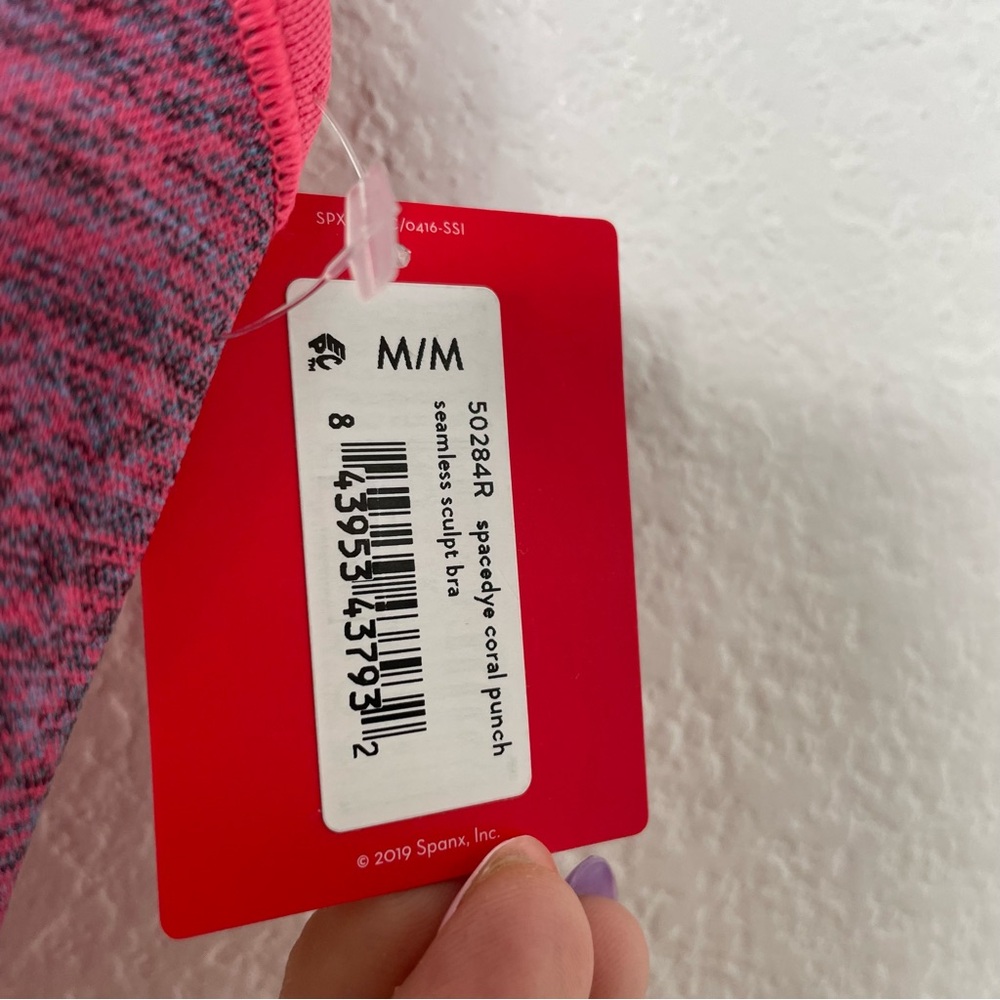 NWT SPANX • Seamless Sculpt Bra in Coral Punch - Picture 5 of 7